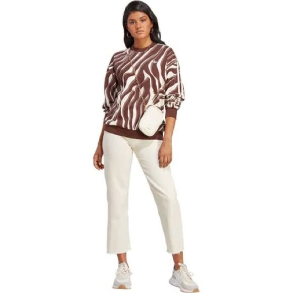 adidas Tops - ADIDAS Abstract Allover Animal Print Sweatshirt